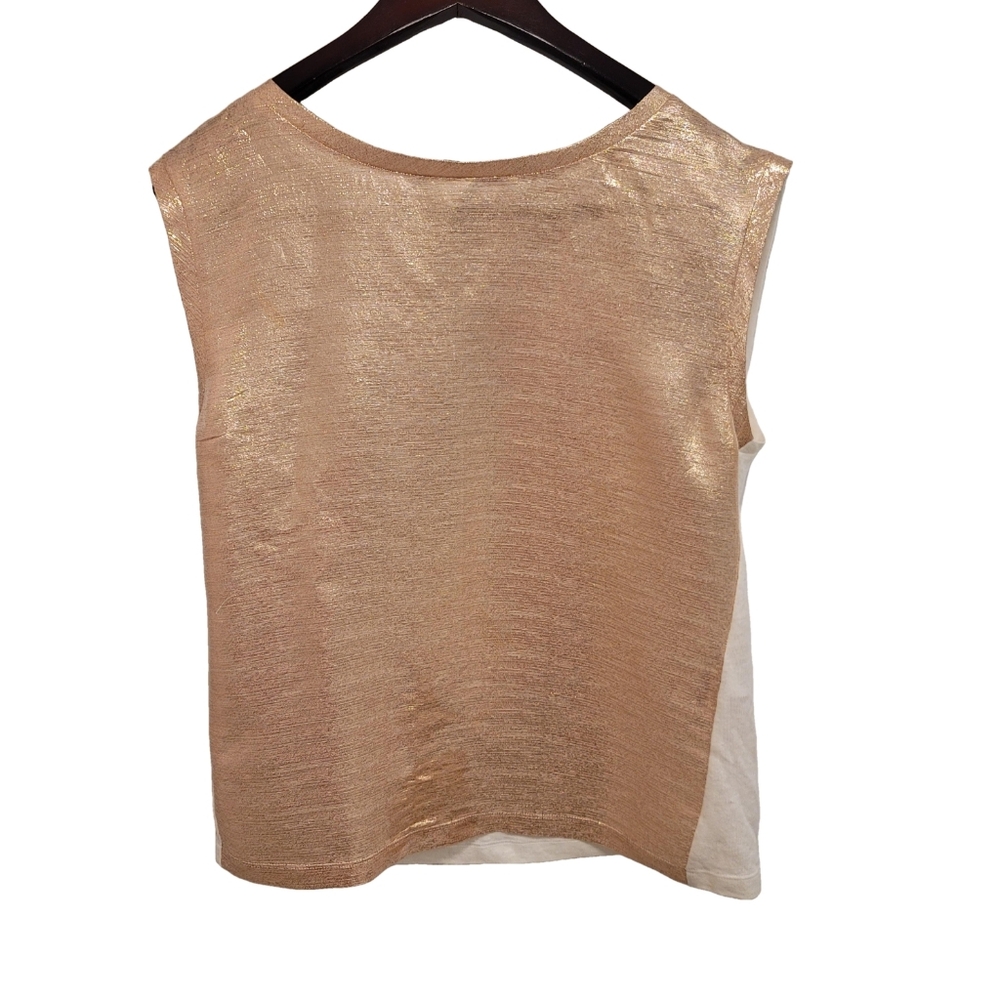 Maje Metallic Gold Blouse